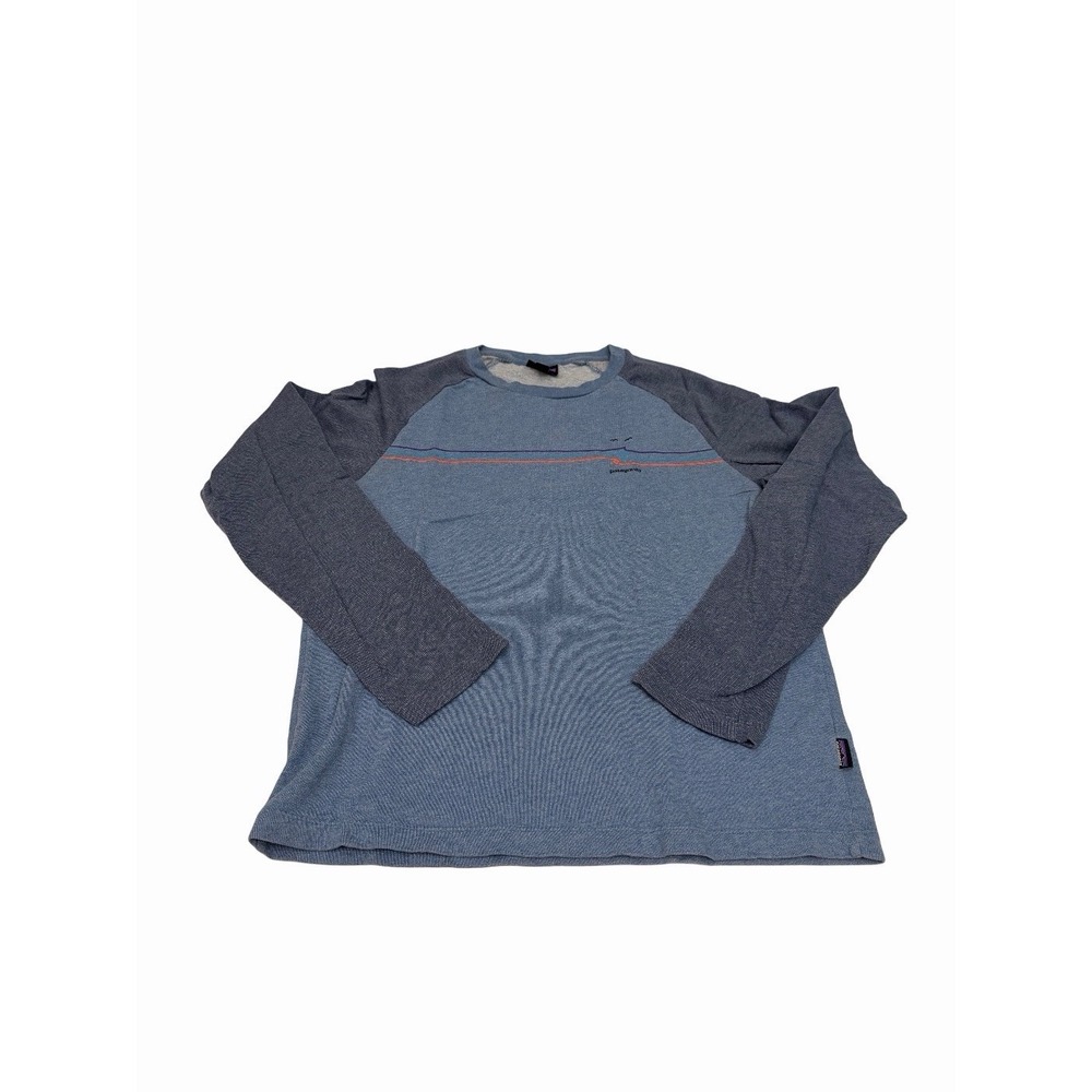 Patagonia Sweatshirt Mens S Organic Cotton Fleece Lined High Tide Crew Neck
